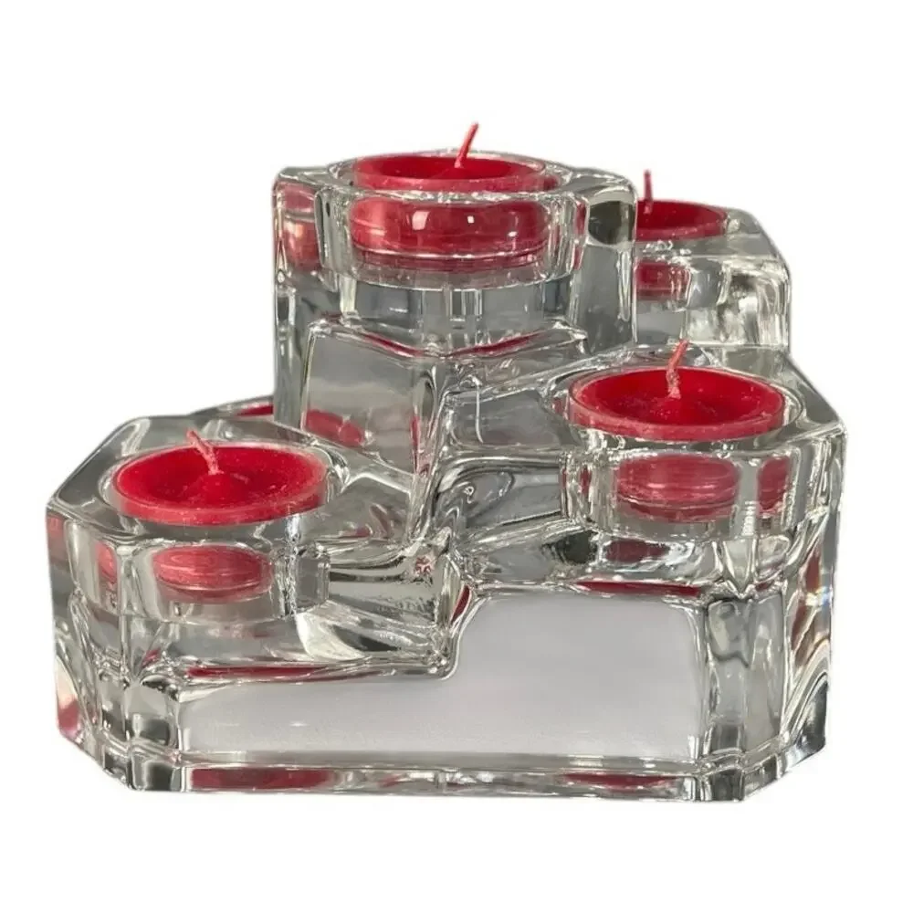 Partylite 5-Tier Crystal Castle Tea Light Candle Holder